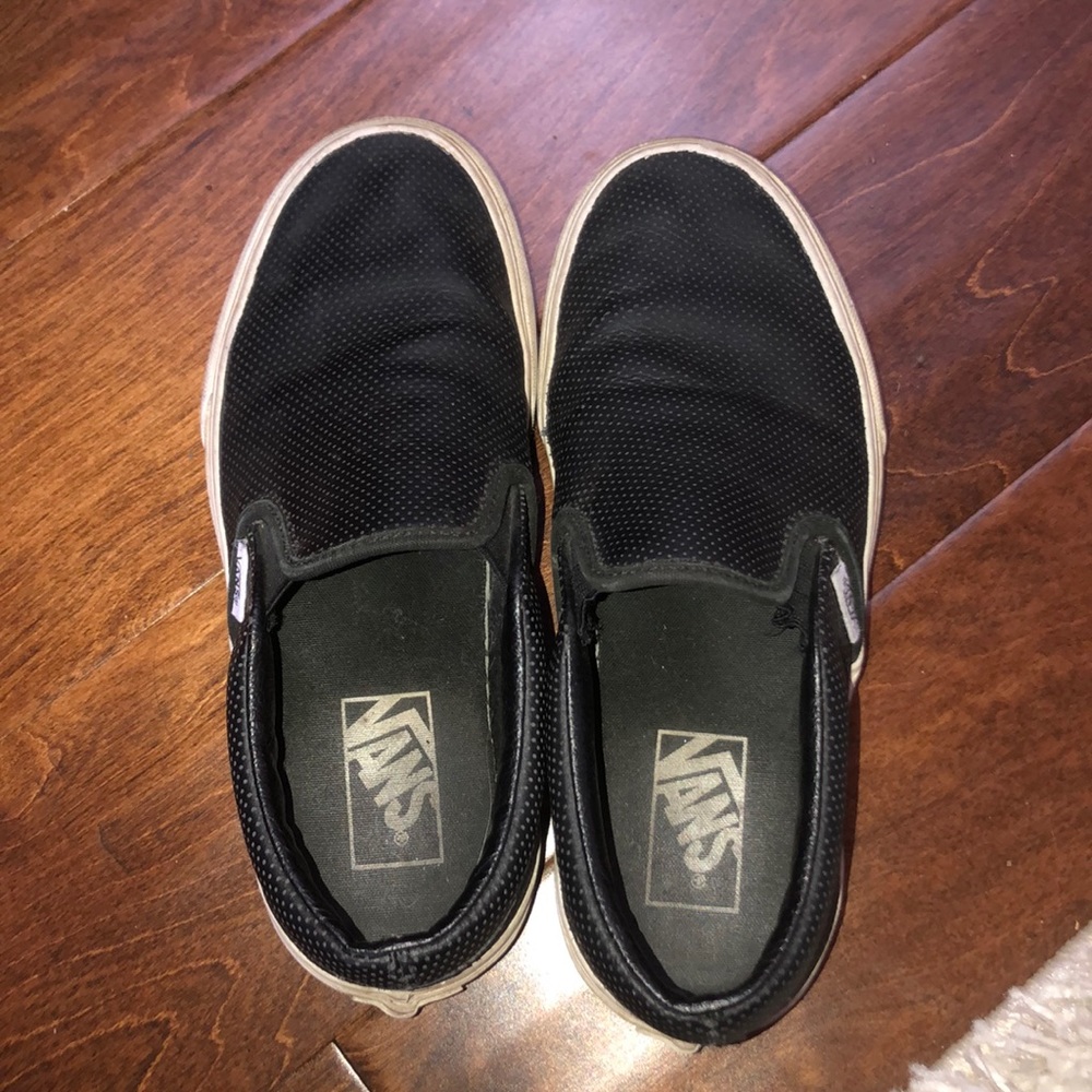 Black slip on vans